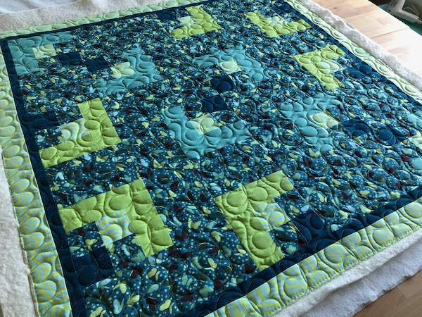 Butterfly edge to edge quilting design